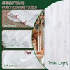 BGment Christmas Sheer Curtains 63 Inches Long 2 Panels Set,