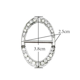 YIUIRUOI Shawl buckle Inlaid Rhinestone Buckle Scarf Clasp Scarf Buckle Clip Scarf decoration buckle for Your Family Friends Lovers