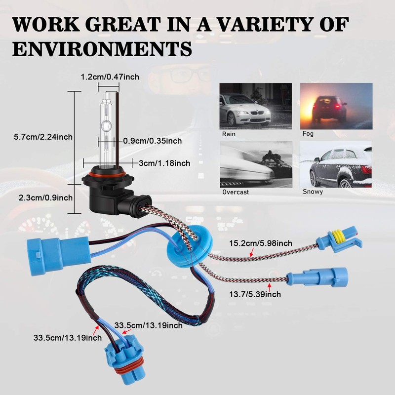 DZG HIR2 HB3 HB4 9012 9005 9006 HID Xenon Bulbs