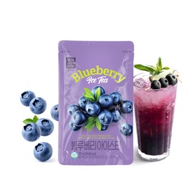 [Nokchawon] Blueberry Iced Tea Pouches 10 Packs – Refreshing Blueberry Flavored Summer Iced Fruit Tea, Korean drink, 1,700g (59.97oz)