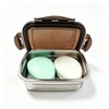 Vonpri Stainless Steel Travel Soap Case, Airtight Snap Lock Lid