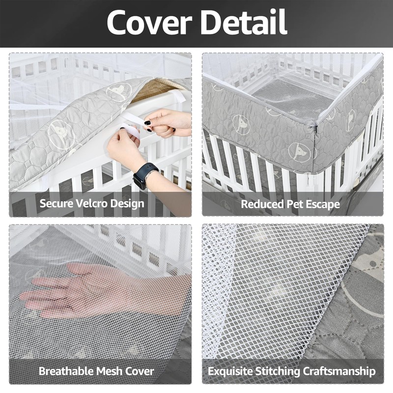 PJYuCien Dog Playpen Bottom Pad and Cover Fits for 36