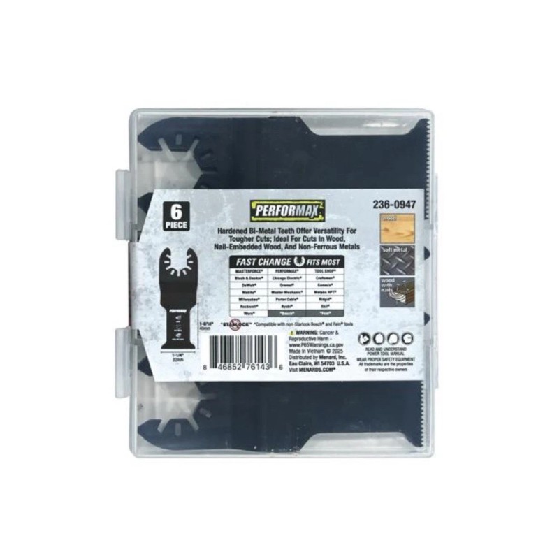 Performax 1-1/4'' End cut oscillating multi-tool saw blade 6 pack
