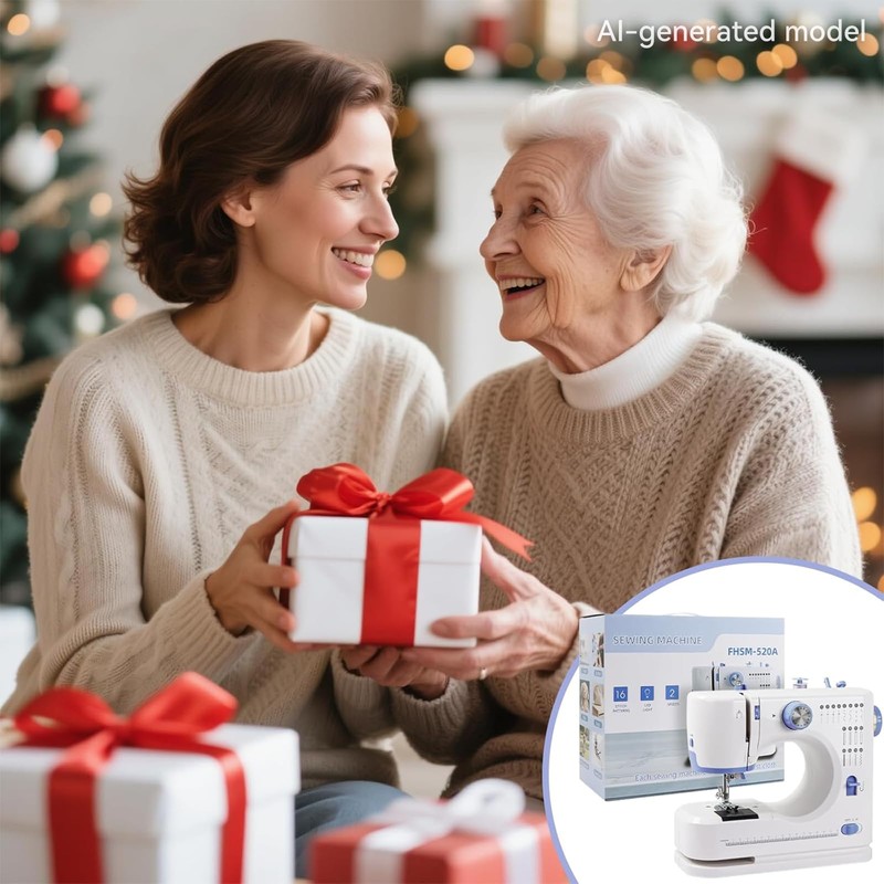 Ninonly Sewing Machine for Beginners, Portable Electric Sewing Machine with