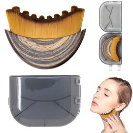 Lymphatic Contour Face Brush, Lymphatic Drainage Massager for Faces, Chin & Jawline Sculpting, Ergonomically Designed Face Lymphatics Drainages Brush for Precisely Relieve Fatigue