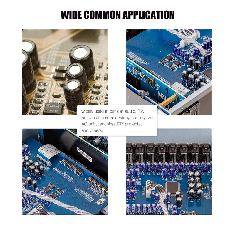 Rustark 405Pcs 24 Value 10V 16V 25V 50V Aluminum Electrolytic