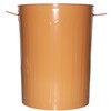 MARKSON 20-Gallon Trash Can with Lid Galvanized Steel Copper