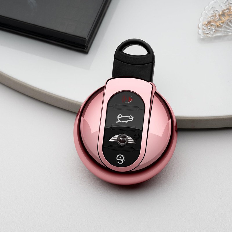 Tengare Car Key Fob Cover Compatible with Mini Cooper Key