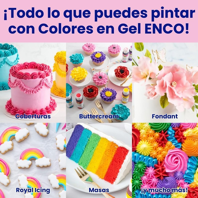 ENCO Kit Vanille Couture Yummy 9 Colorantes en Gel de