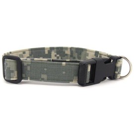 K9 Bytes Digital Camouflage Soft Adjustable Dog Collar with Quick Release Buckle Extra Large