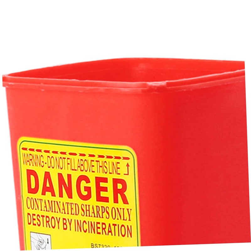 Ipetboom 3pcs Disposal Bins with Flip Lid Needle Bins for