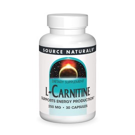 Source Naturals L-Carnitine 250 mg For Metabolic Energy - 30 Capsules