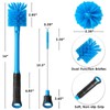 MOSOLAN 2-in-1 Water Bottle Brush and Straw Cleaner Brush, Long