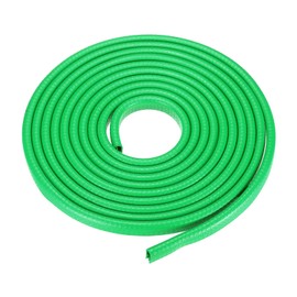 METALLIXITY Edge Trim (Fits 5/64"-9/64" Edge 8.2Ft/2.5Meter Length), U Shape Rubber Edge Seal Trims Protector Edge Guards with Metal Clips - for Car Door, Green