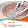 RECOHOME Premium Korean Silicone Cooking Chopsticks with Spoon Tip –