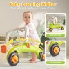 Cute Stone Baby Gym Play Mat with Piano Toddlers Learning