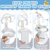 Orzbow Baby Shower Stand, Collapsible Baby Bath Stand with Foldable