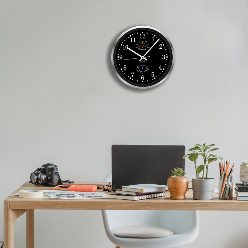 HITO 14 Inch Silent Wall Clock Battery Operated, Large Wall