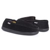 Muk Luks Men's Corduroy Moccasin with Flannel Lining, Black, Medium