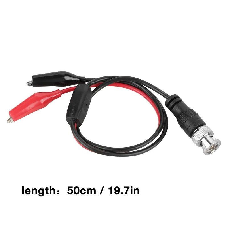Pomya Alligator Clip BNC Plug Oscilloscope Test Probe Cable Double