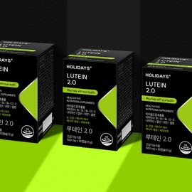 Holidays 홀리데이즈 루테인 2.0 30캡슐 6박스 (6개월분) Holidays Lutein 2.0 30 Capsules 6 Boxes (6-Month Supply)
