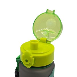 ARKRAFT Kids Water Bottle 350ml Dinosaur Design with Hook and Safety Lock Easy Open