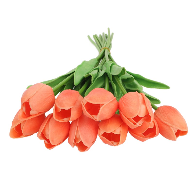10pcs Artificial Tulip Flowers High Simulation Flowers Decor for Living