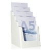DIN A5 table brochure stand with four levels, flyer stand,