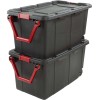 Sterilute Rolling Wheeled Storage Tote 40 gal Heavy Stack 2