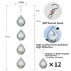 Water Droplets Bird Scare Discs Set-Highly Reflective Double-Sided Bird Reflectors,