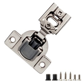 STIANC 2 Pack 3/4" Overlay 2D Soft Close Hinges for Face Frame Kitchen Cabinet, 3 Way Adjustability, Quiet Self-Shut Door,105 Degree