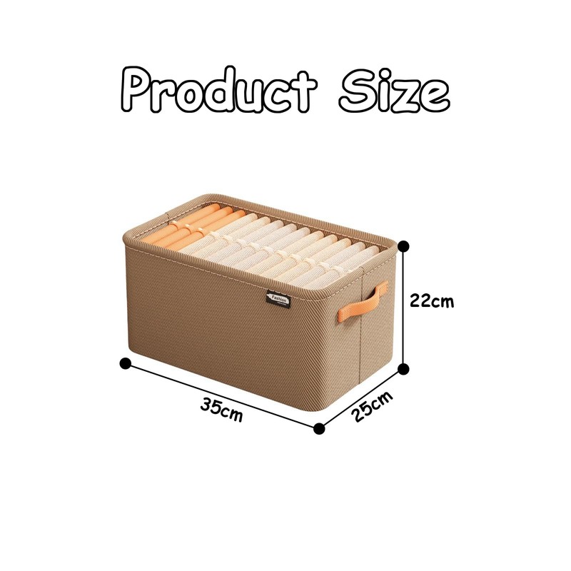 Taoluwin Wardrobe Clothes Organizer, Large Capacity Closet Storage Baskets with