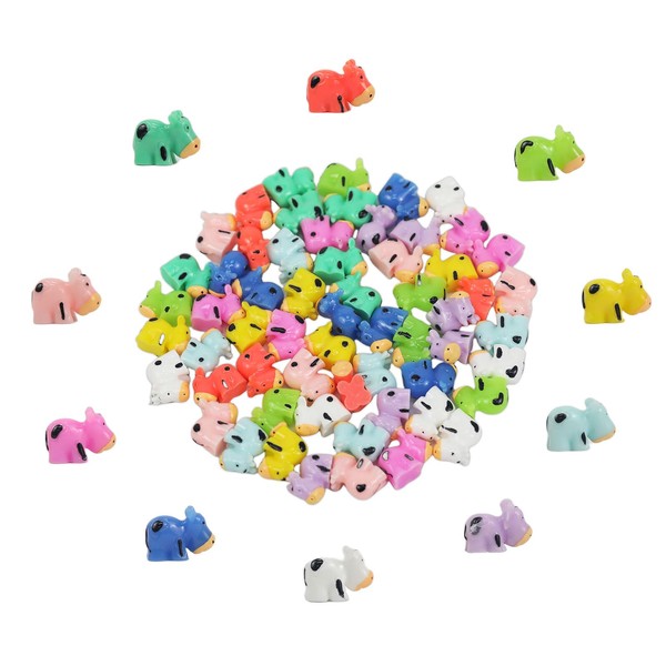 Goiern Pack of 60 Mini Cows, Tiny Cows Decoration, Mini