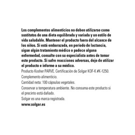 SOLGAR Solgar Vitamin C 1000 mg, 100 Vegetable Capsules - Antioxidant & Immune Support - Overall Health - Healthy Skin & Joints - Bioflavonoids Supplement - Non-GMO, Vegan, Gluten Free, Kosher - 100 Servings