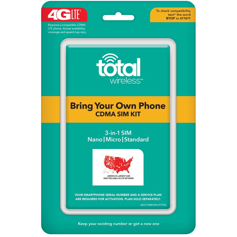 Total Wireless Universal CDMA Sim Kit
