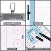 HIGHRAZON Dry Erase Hockey Coaches Clipboard, Hockey Lineup Board, Double-Sided