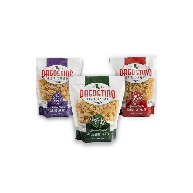 Generic Dagostino Handmade Specialty Cut Pasta, Fleur de Lis, Aligator