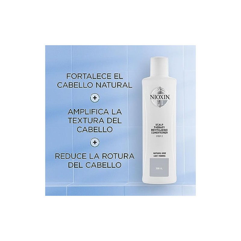 Nioxin Acondicionador Sistema #1 Anticaída para Cuero Cabelludo, 1000 ml