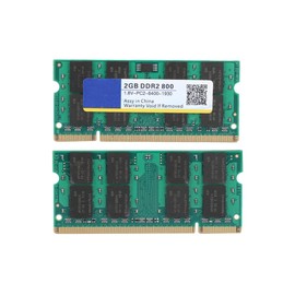 Módulo de Memoria, 2G DDR2 800Mhz 1.8V 200Pin Memory, para Computadora Portátil DDR2 PC2-6400, Compatible para/Tarjeta Madre, Alta Velocidad de Funcionamiento,