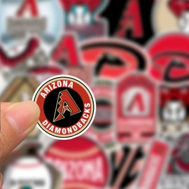 26 PCS Arizona American Diamondbacks Baseball Stickers for Water Bottle, Laptop, Bicycle, Computer, Motorcycle, Travel Case, Car Decal Decoration Sticker