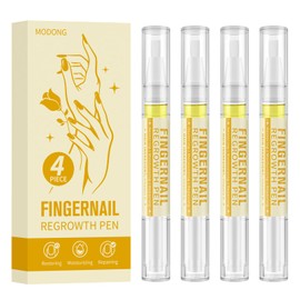 Nail Growth Oil: Nail Strengthener and Growth, Cuticle Oil Pen for Damaged Nails, Nail Oil for Strength & Repair, Moisturizing Nail Care, 4 PCS