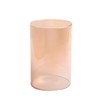 KETE Colored Glass Cylinder Candle Holder Bottomless Borosilicate Glass Globe