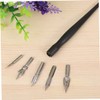 SHOWERORO Ergonomic Drawing Pen Holder Calligraphy Nibs Replacement Set for