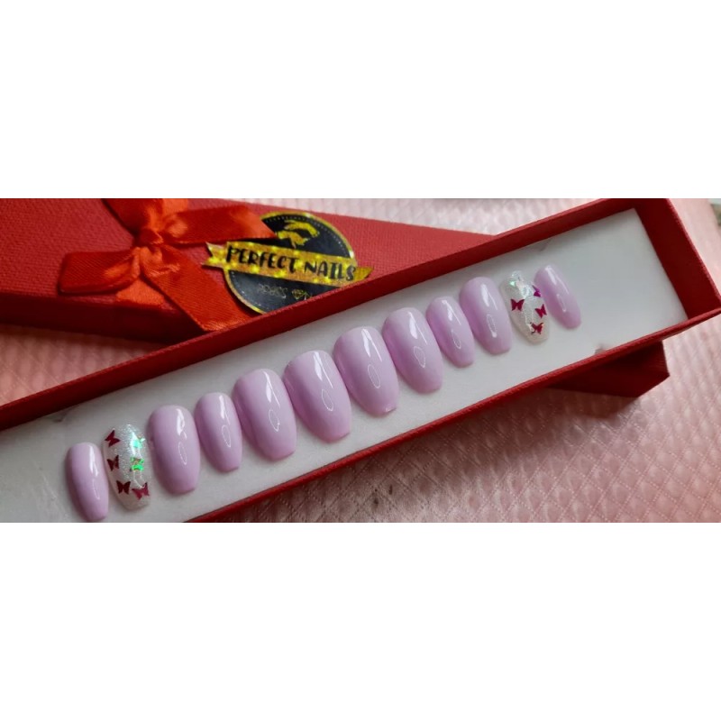 Perfect Nails Press On Hermosas Uñas Postizas Press On Medianas