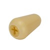 FLEOR Cream Plastic 50/50/52mm Single Coil Pickup Cover 2T1V Tone