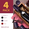 Purple Vacuum Wine Preserver - Leak-Proof Pump & 4 Resealable