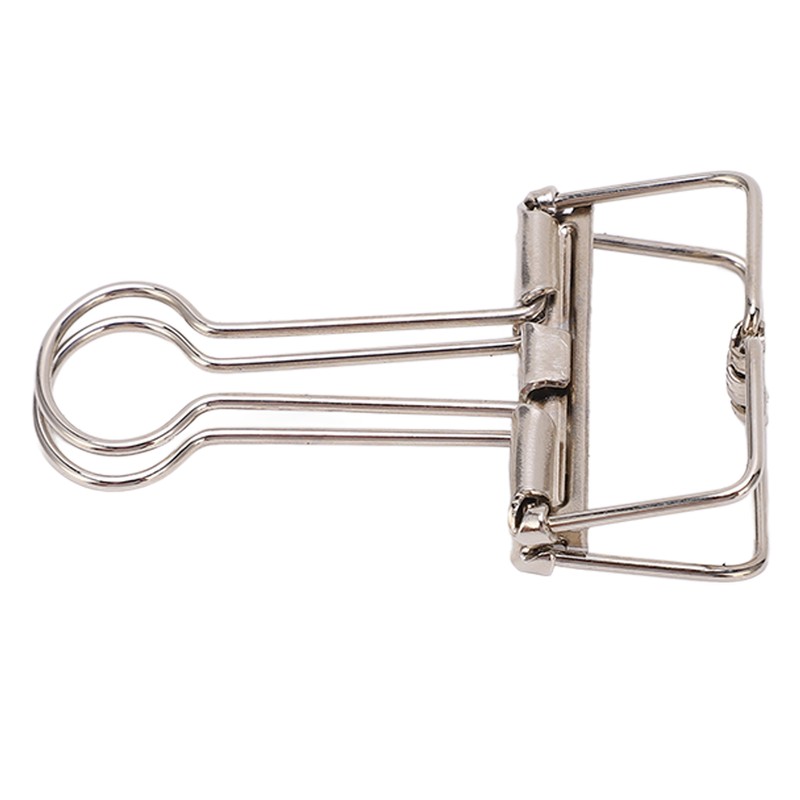 50Pcs Metal Hollow Binder Clips Multipurpose Durable Paper Clamps for