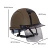 Toyosefty Toyo Helmet with Shield Venti Plus Dark Caramel (Matte
