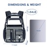 Cusangel Clear Blue Backpack for School, Heavy Duty Backpack for