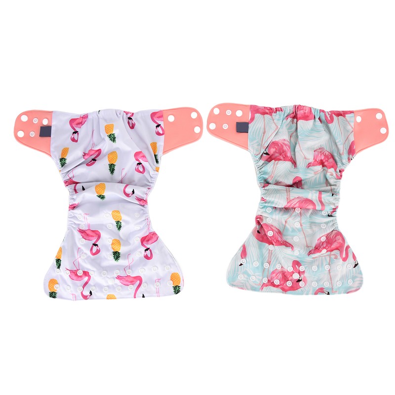 4 Pcs Baby Cloth Diapers Adjustable Washable Reusable Diapers for